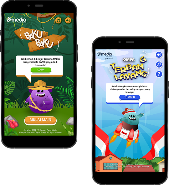 KOMPAS.com Play game interface on mobile