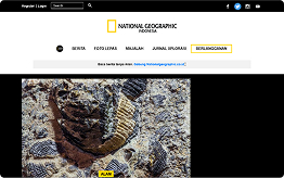 National Geographic Indonesia homepage before redesign