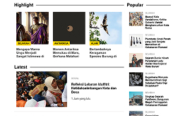 Article reading layout before redesign
